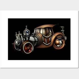 Steampunk Racer Posters and Art